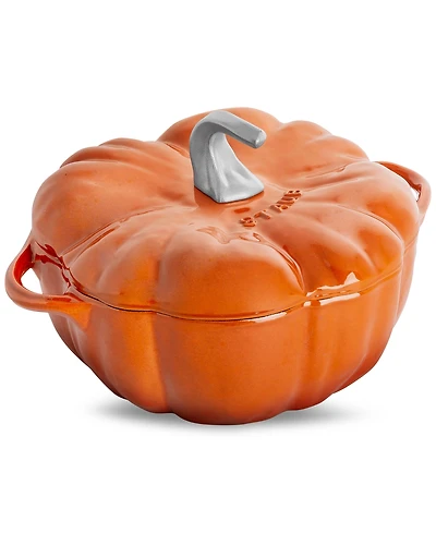 Staub Enameled Cast Iron 3.5-Qt Pumpkin Dutch Oven