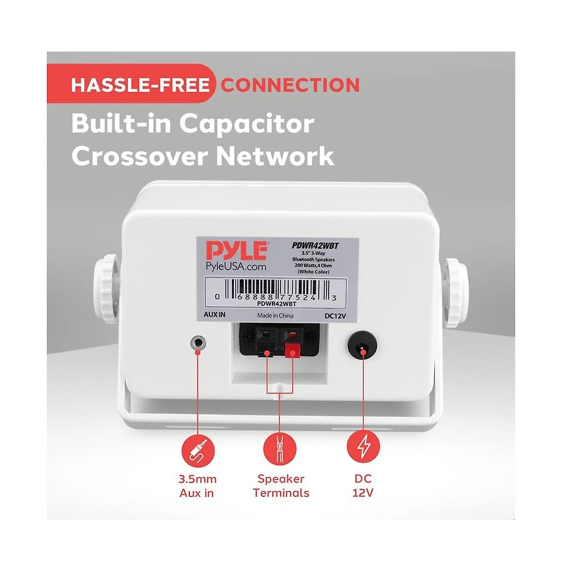 Pyle Outdoor Waterproof Wireless Bluetooth Speaker