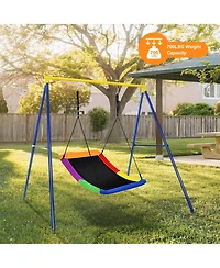 Hongge 700lb Giant 60 Inch Platform Tree Swing for Kids and Adults-Multicolor