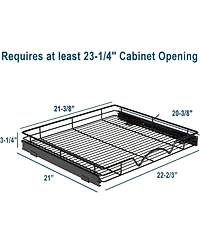 Florida Brands Black Pull Out Cabinet Organizer 22 x 21 In