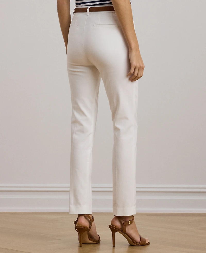 Lauren Ralph Double-Faced Stretch Cotton Pant