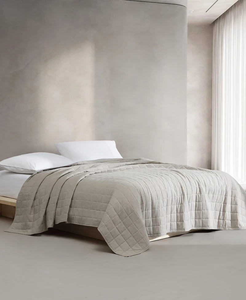 Calvin Klein Melange Flannel Quilt