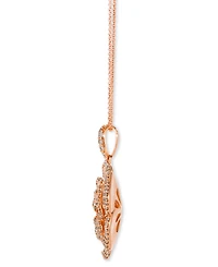 Le Vian Nude Diamond Rose Adjustable 20" Pendant Necklace (1 ct. t.w.) 14k Gold
