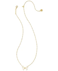 Kendra Scott Gold-Tone Druzy or Mother of Pearl Bow Adjustable 19" Pendant Necklace