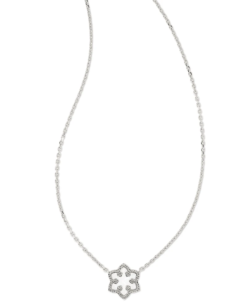 Kendra Scott Kyocera Opal Snowflake Short Pendant Necklace, 14" + 4" extender