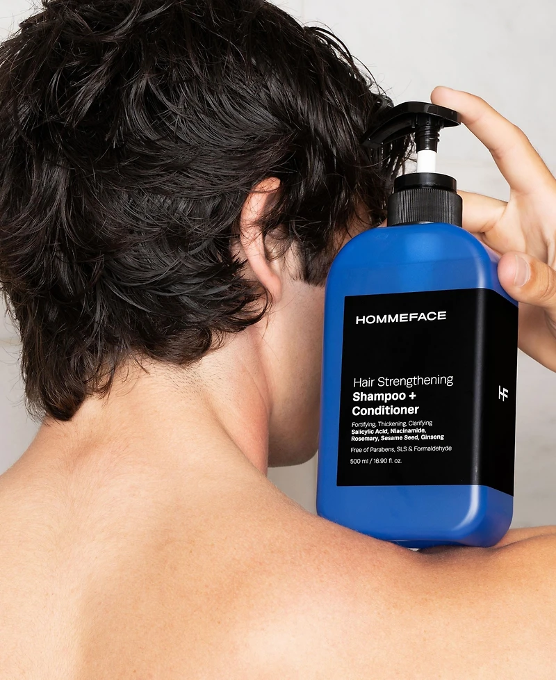 Hommeface Hair Strengthening Shampoo + Conditioner 16.9 fl oz.