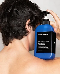 Hommeface Hair Strengthening Shampoo + Conditioner 16.9 fl oz.