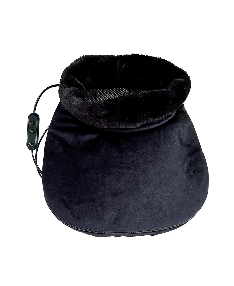 Pursonic Heated Foot Massager with Remote Control, Folding Design, and Dual Motor Intensities
