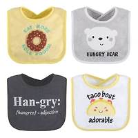 The Peanutshell Baby Girls Unisex Terry Bibs, 16 Pack for Feeding, Teething, or Drooling, Neutrals Theme