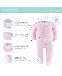 The Peanutshell Baby Girls Layette Gift Set for Girls, Purple Pink Butterfly, 30 Essential Pieces