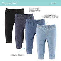 The Peanutshell Baby Jeggings for Boys and Girls, 4-Pack