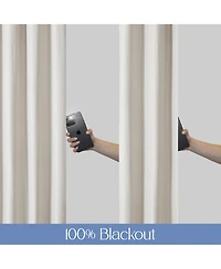 Soft Cotton Feel Twill Polyester Blackout Grommet Pair (2 panels