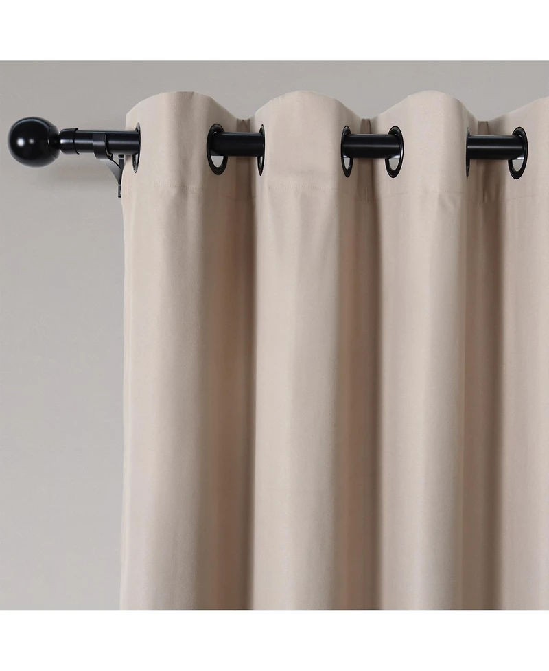 Soft Cotton Feel Twill Polyester Blackout Grommet Pair (2 panels