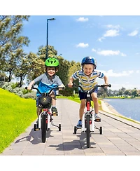 Hongge 14 Inch Kids Bike with 2 Training Wheels for 3-5 Years Old