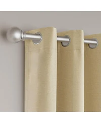 Brushed Serengeti Stria 100% Blackout Grommet Pair (2 panels