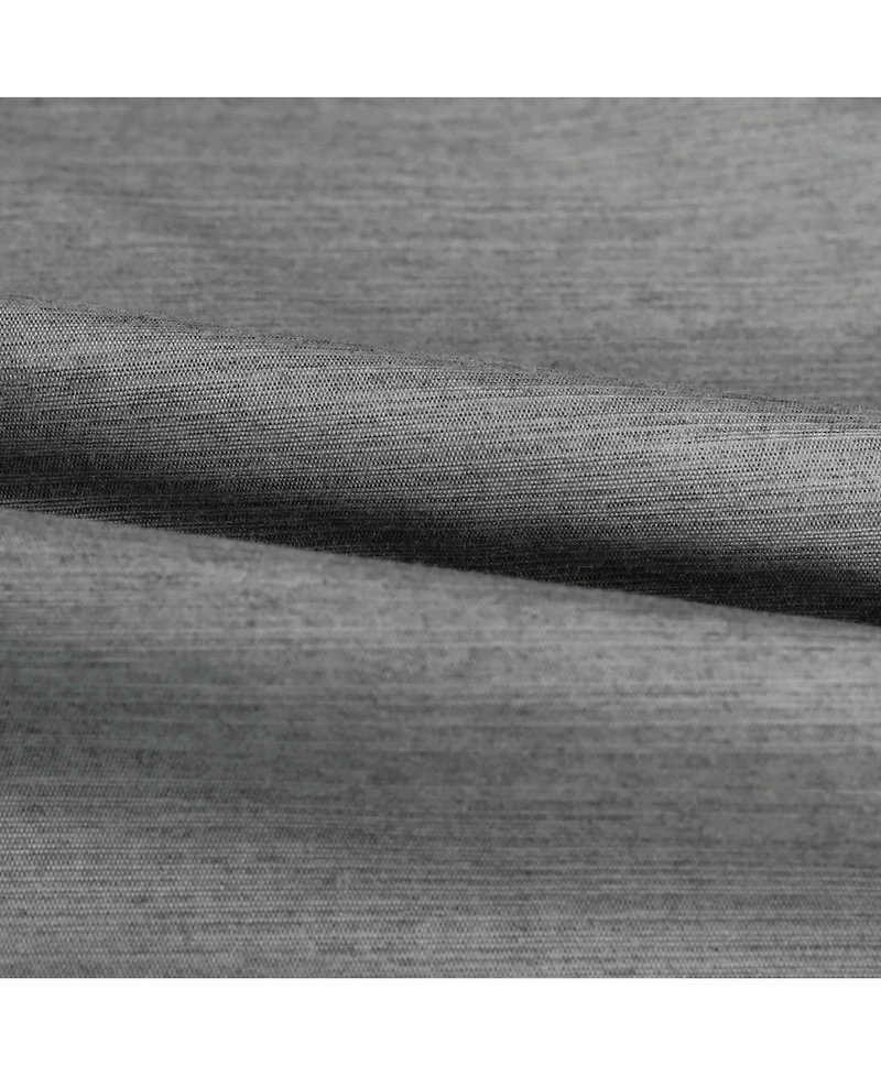 Brushed Serengeti Stria 100% Blackout Grommet Pair (2 panels