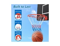 Hongge 18 Inch Basketball Rim Goal Replacement with All Weather Net and Mounting Hardware