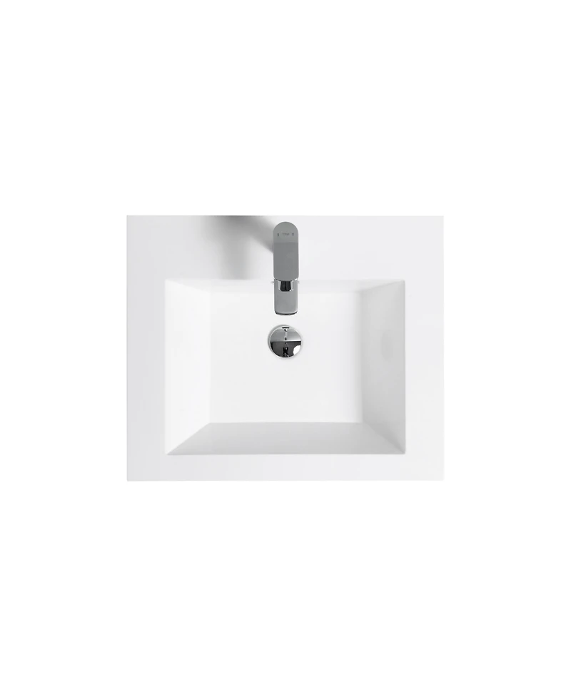 Modern 24" Floating Bathroom Vanity with Resin Sink