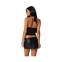 Edikted Womens Chain Reaction Cut Out Top