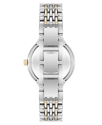 Anne Klein Women's Quartz Iconic Roman Numeral Bezel Two-Tone Alloy Metal Watch, 30mm