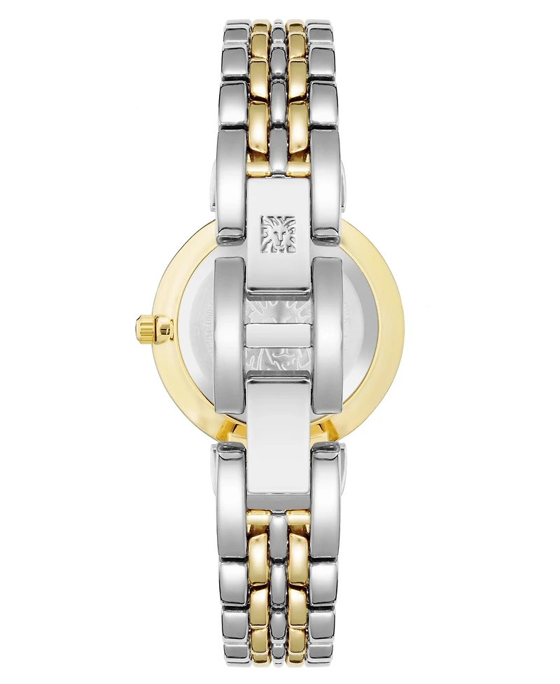 Anne Klein Women's Quartz Gray Roman Numeral Dial Two-Tone Alloy Watch, 30mm