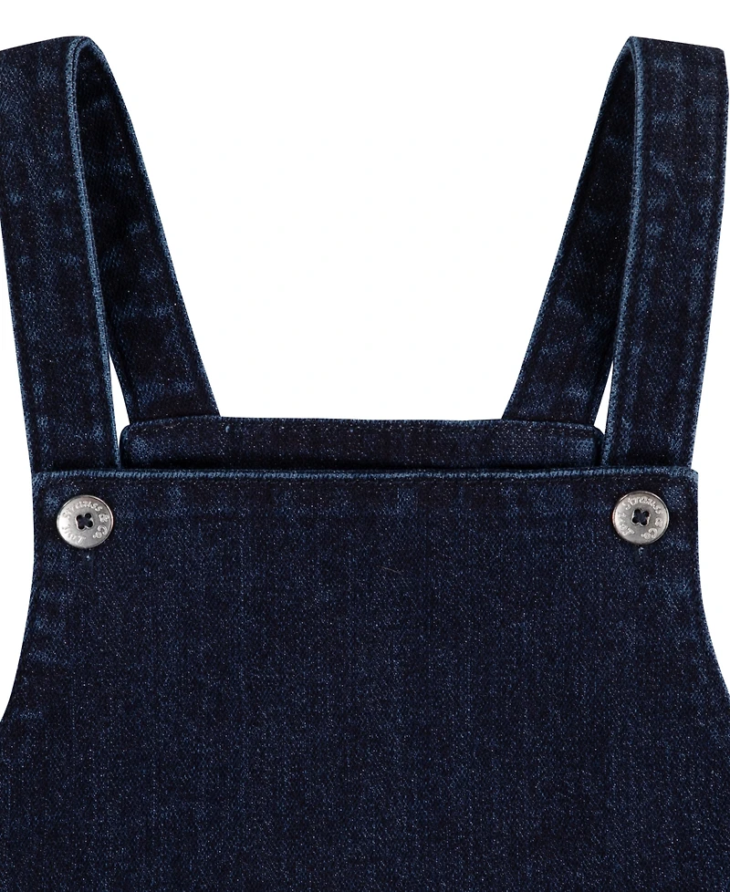 Levi's Little Girls 2-Piece Long Sleeve Top and Sparkle Tiered Skirtall Set