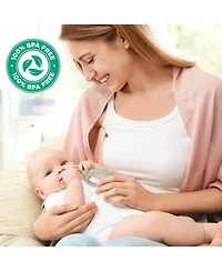 Sperric Baby Girls Teething Toys, 100% Food-Grade Silicone Teethers 0-6 Months Teether Toys 0-6 Months Bpa Free Chew Toys for Sucking Needs Teething T