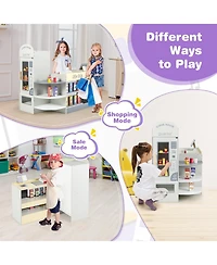 Hongge Kids Grocery Store Playset with Cash Register Pos Machine