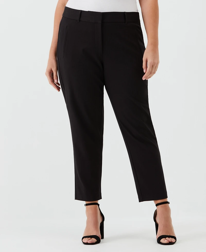 Rafaella Plus Straight Leg Ankle Pants