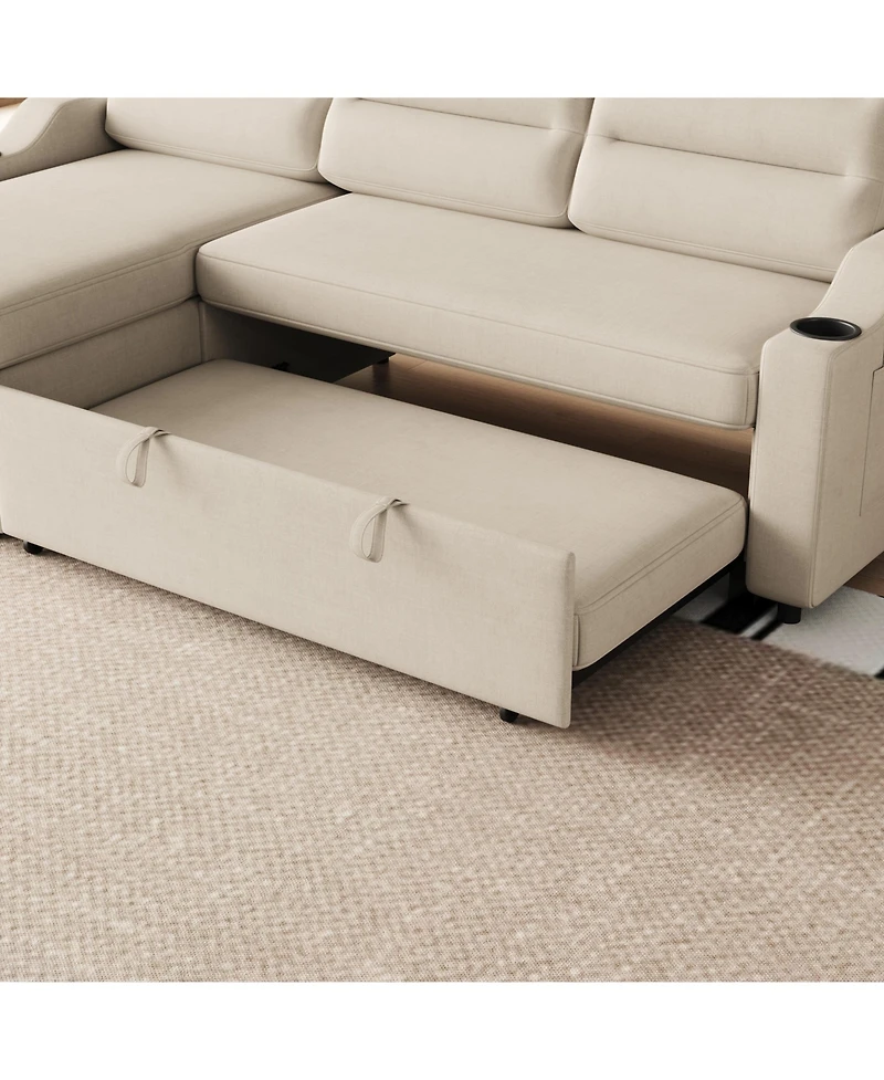 Streamdale Convertible Sofa Bed with Storage