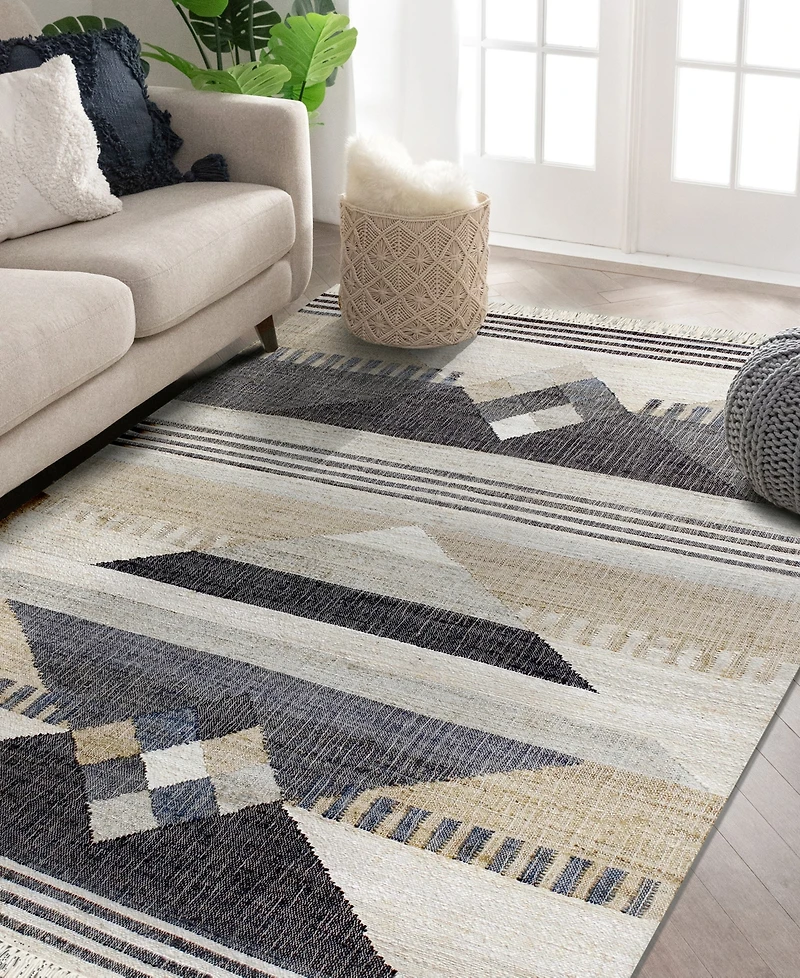 Lr Home Nero NRO81984 6' x 9' Area Rug