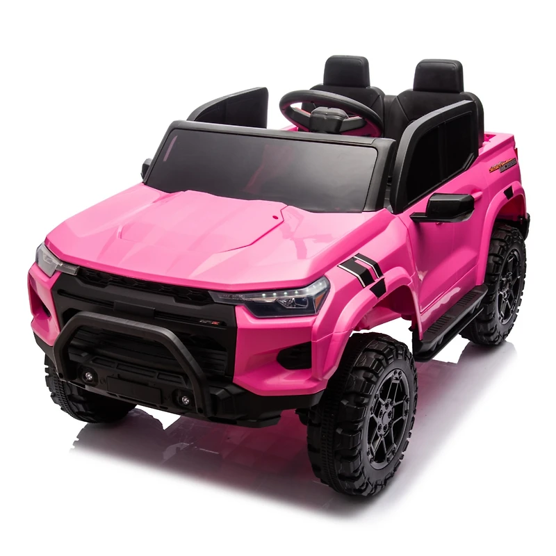 Streamdale Furniture 24V10A Two-seater Kids Ride On Electric Pickup, kids ride on toy W/parents remote control,4WD 800W motors, Two Safety belts, High