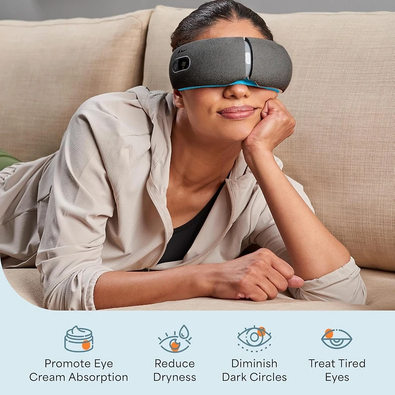 LifePro Eye Massager with Heat & Vibration - Fsa/Hsa Eligible, 4 Modes, Rechargeable, Bluetooth