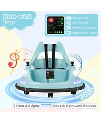12V Kids Electric Ride On Bumper Car Battery Powered with Remote Control