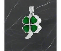 Stainless Steel Clover Cremation Pendant with 18 inch Necklace