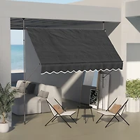 Outsunny 10' x 4' Retractable Awning, Non-Screw,