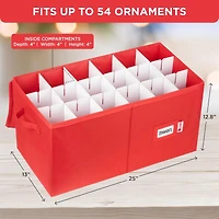 Florida Brands Christmas Ornaments Storage Box to Protect and Store up 54 -4"