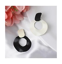 Sohi Women's Block Drop Earrings