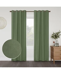 Linen Slub Blackout Grommet Pair (2 Panels