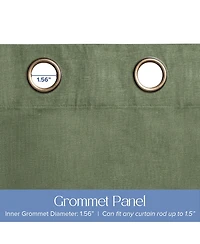 Linen Slub Blackout Grommet Pair (2 Panels