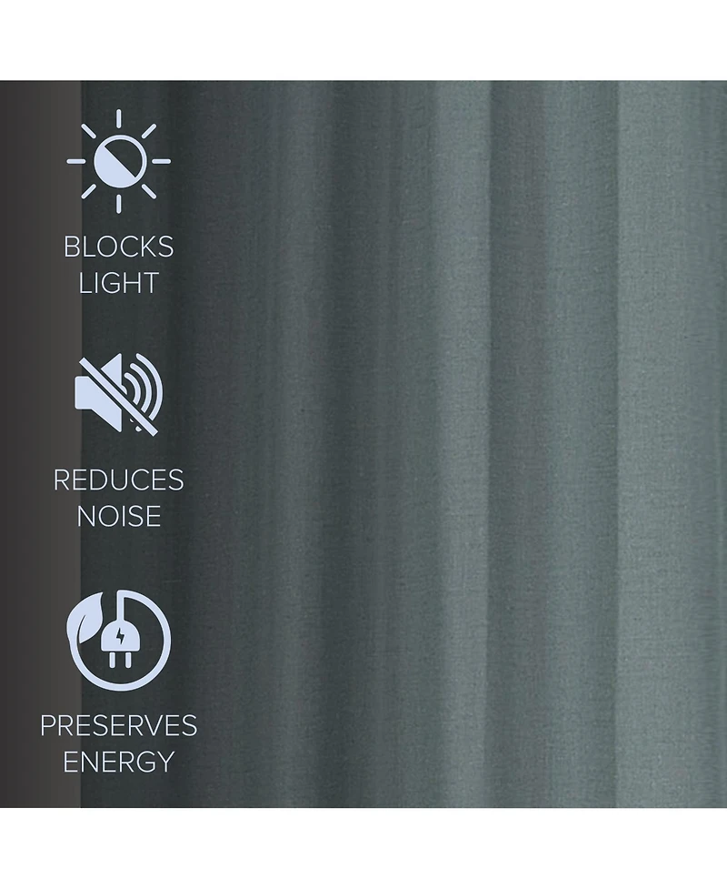 Linen Slub Blackout Grommet Pair (2 Panels