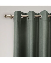 Textured Blackout Grommet Curtains Pair(2 panels