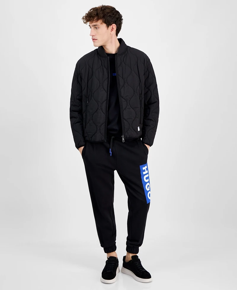 Hugo by Boss Men's Boho2421 Slim-Fit Onion-Quilted Bomber Jacket