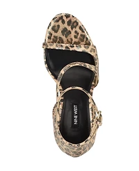 Nine West Women's Shimmy Asymmetrical High Stiletto Sandals
