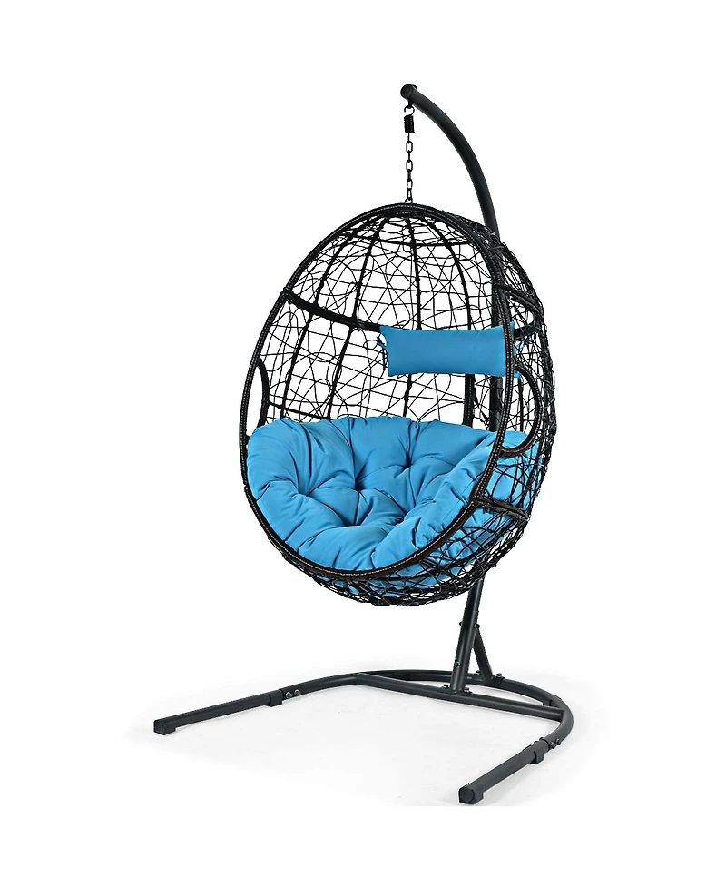 Vebreda Hanging Cushioned Hammock Chair with Stand