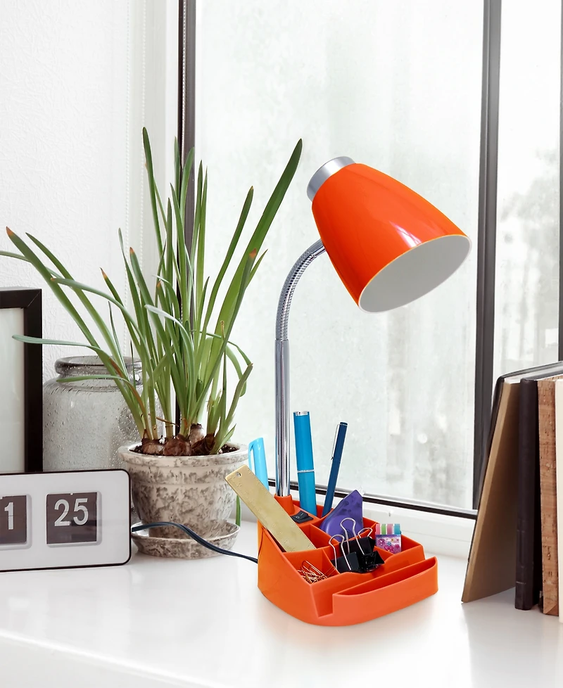 Creekwood Home 18.5" Flexible Gooseneck Organizer Desk Lamp