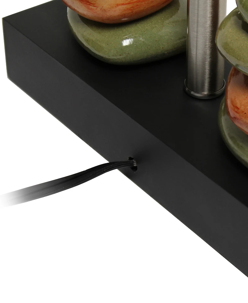 Lalia Home 14" Contemporary Tranquil Stone Table Lamp