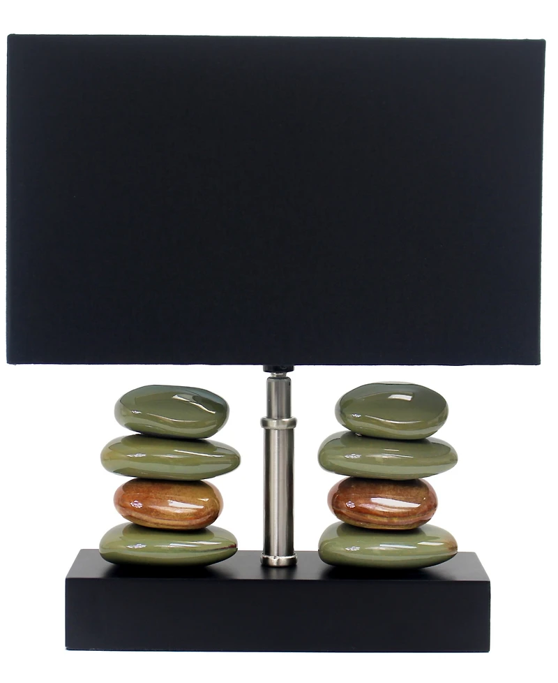 Lalia Home 14" Contemporary Tranquil Stone Table Lamp