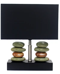 Lalia Home 14" Contemporary Tranquil Stone Table Lamp