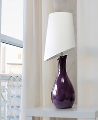 Lalia Home 29" Eggplant Contemporary Table Lamp